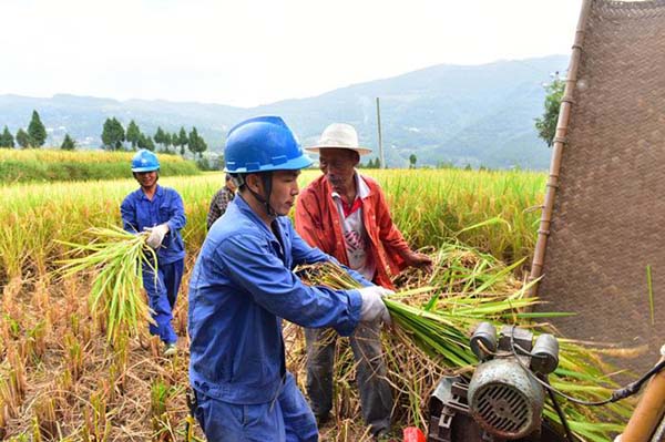 老人奔波七里 只为送新米 
