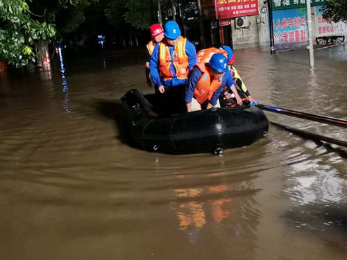 内江公司：不惧洪水 乘风破浪