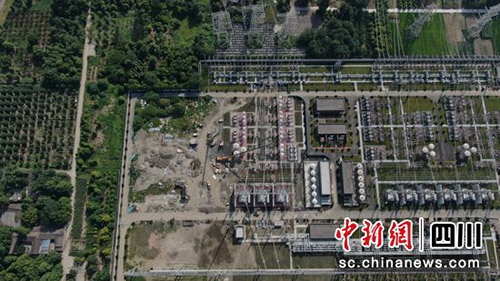 中国新闻网：成都：广都500千伏变电站主变扩建工程投运2.jpg