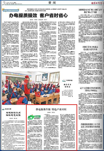 《国家电网报》:供电服务升级 特色产业兴旺1.jpg